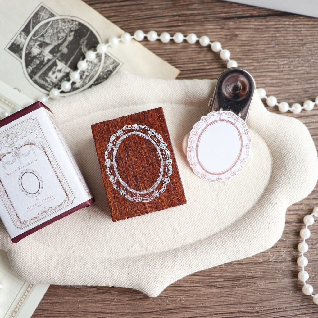 Jieyanow Atelier- "Frame the Moment" Series Wood Rubber Stamp