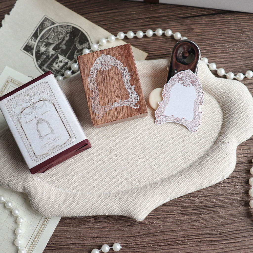 Jieyanow Atelier- "Frame the Moment" Series Wood Rubber Stamp