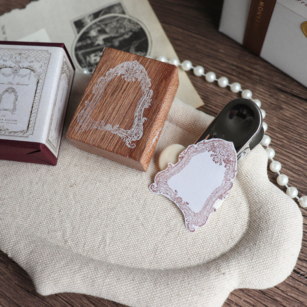 Jieyanow Atelier- "Frame the Moment" Series Wood Rubber Stamp