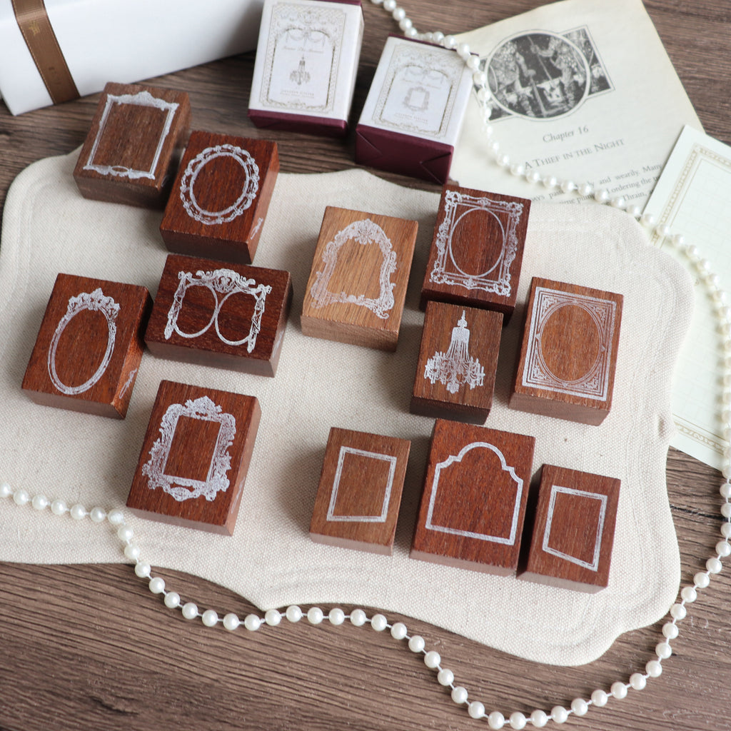 Jieyanow Atelier- "Frame the Moment" Series Wood Rubber Stamp
