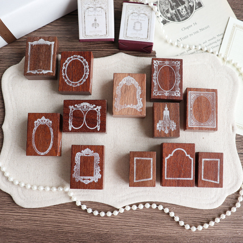Jieyanow Atelier- "Frame the Moment" Series Wood Rubber Stamp
