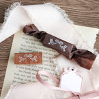 Jieyanow Atelier- Wood Rubber Stamp- Bird with Ribbon