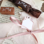 Jieyanow Atelier- Wood Rubber Stamp- Bird with Ribbon