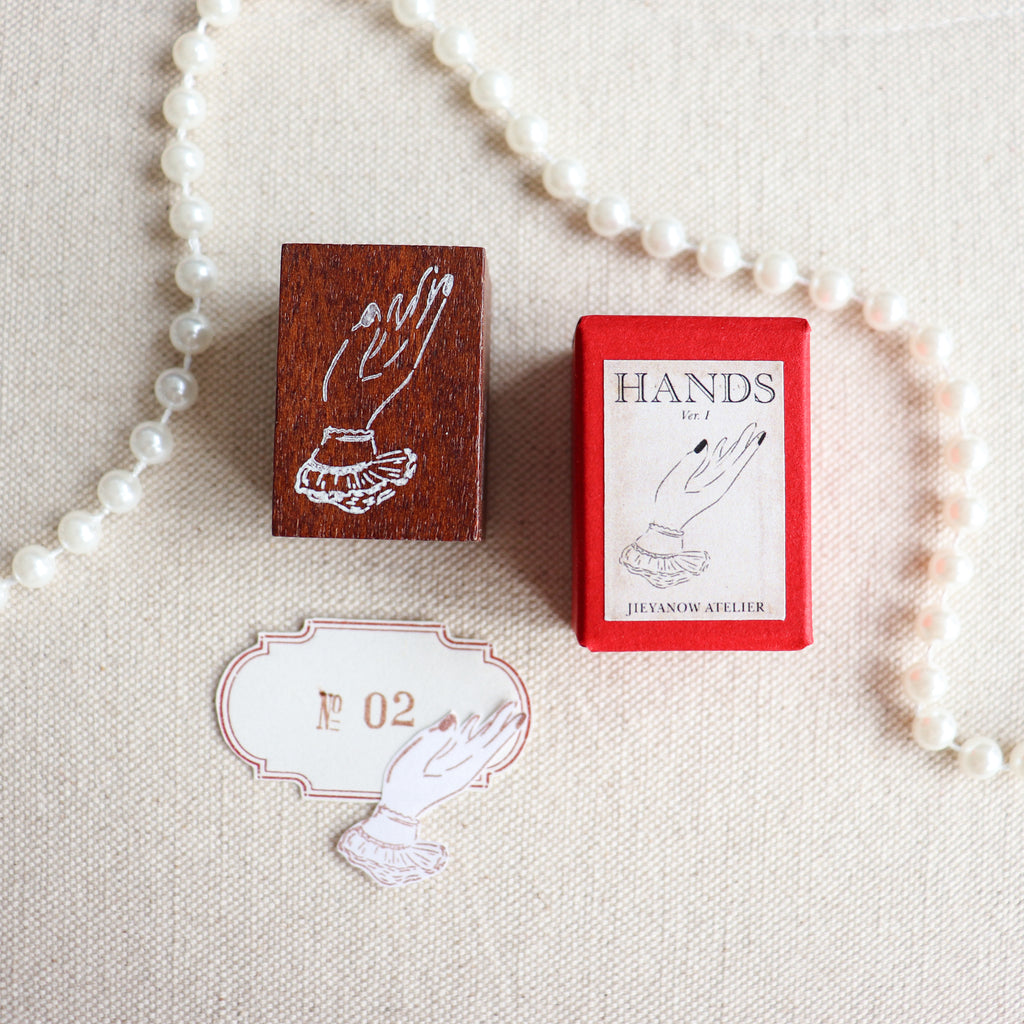 Jieyanow Atelier-The Hands Collection Wood Rubber Stamp