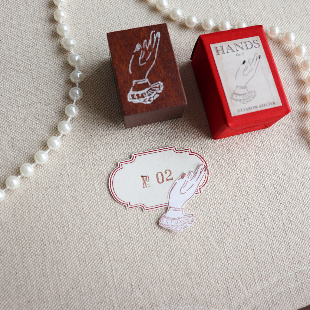 Jieyanow Atelier-The Hands Collection Wood Rubber Stamp