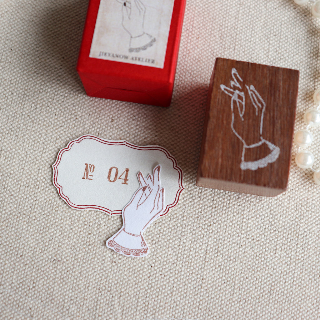 Jieyanow Atelier-The Hands Collection Wood Rubber Stamp