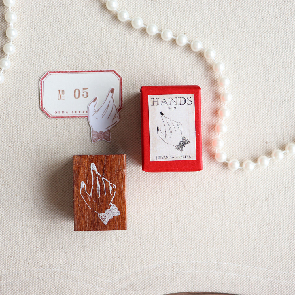 Jieyanow Atelier-The Hands Collection Wood Rubber Stamp