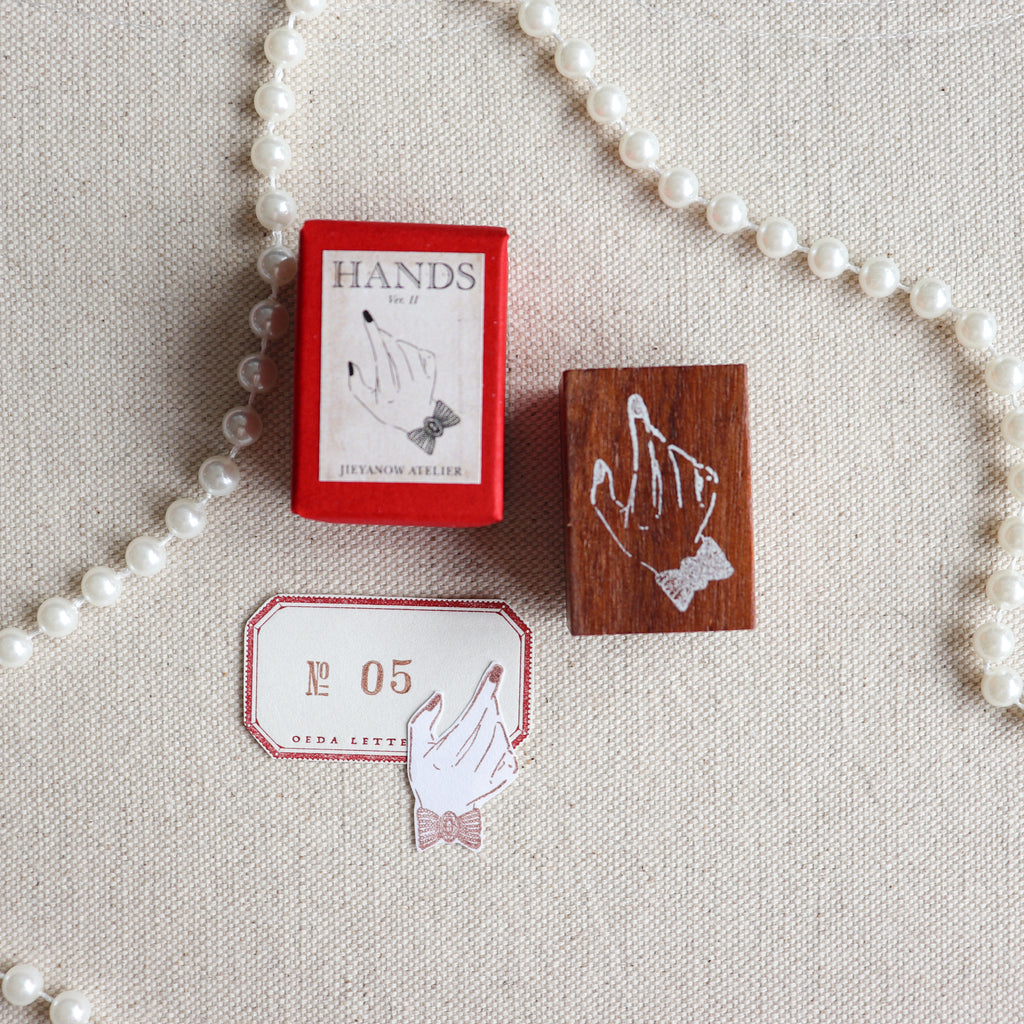 Jieyanow Atelier-The Hands Collection Wood Rubber Stamp