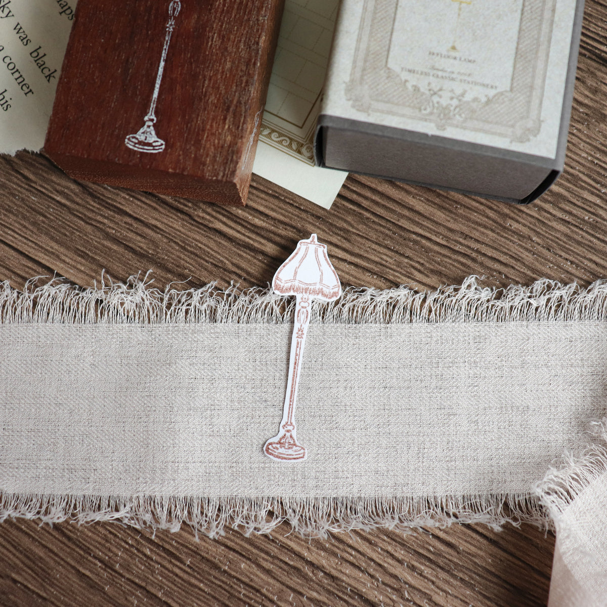 Jieyanow Atelier- "Tailored To Precision" Collection Wood Rubber Stamp