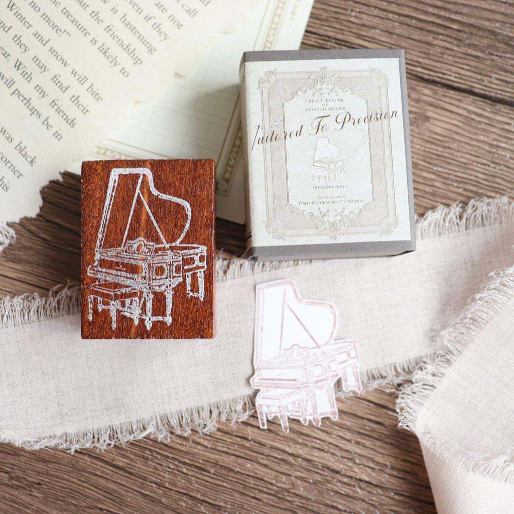 Jieyanow Atelier- "Tailored To Precision" Collection Wood Rubber Stamp