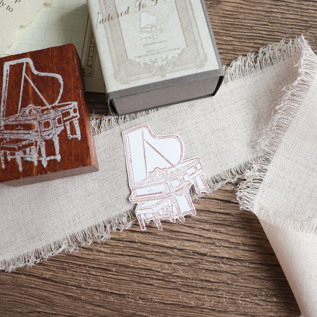 Jieyanow Atelier- "Tailored To Precision" Collection Wood Rubber Stamp