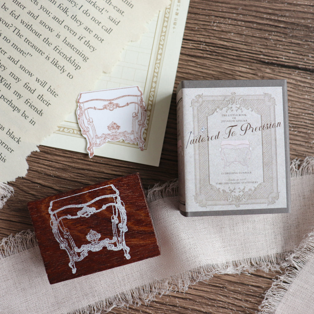 Jieyanow Atelier- "Tailored To Precision" Collection Wood Rubber Stamp