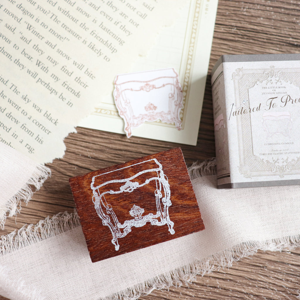 Jieyanow Atelier- "Tailored To Precision" Collection Wood Rubber Stamp