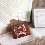 Jieyanow Atelier- "Tailored To Precision" Collection Wood Rubber Stamp