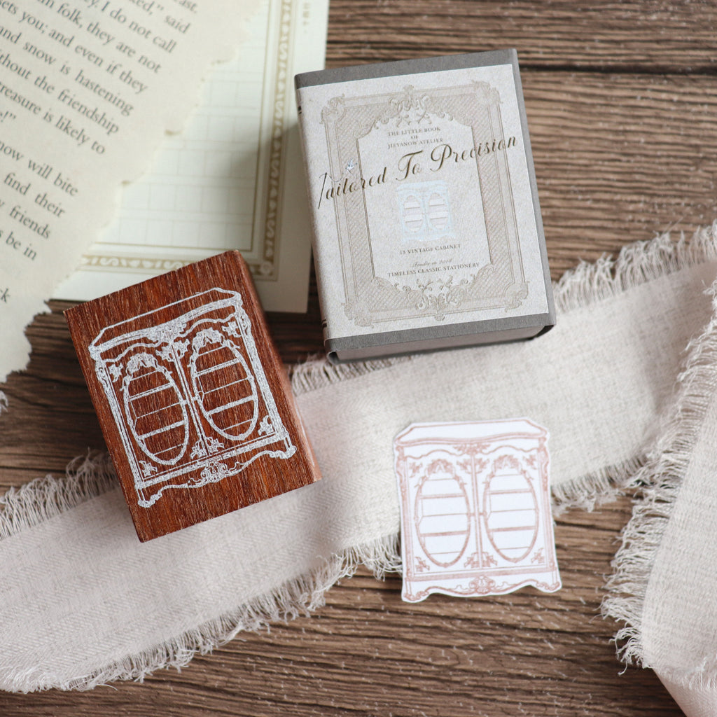 Jieyanow Atelier- "Tailored To Precision" Collection Wood Rubber Stamp