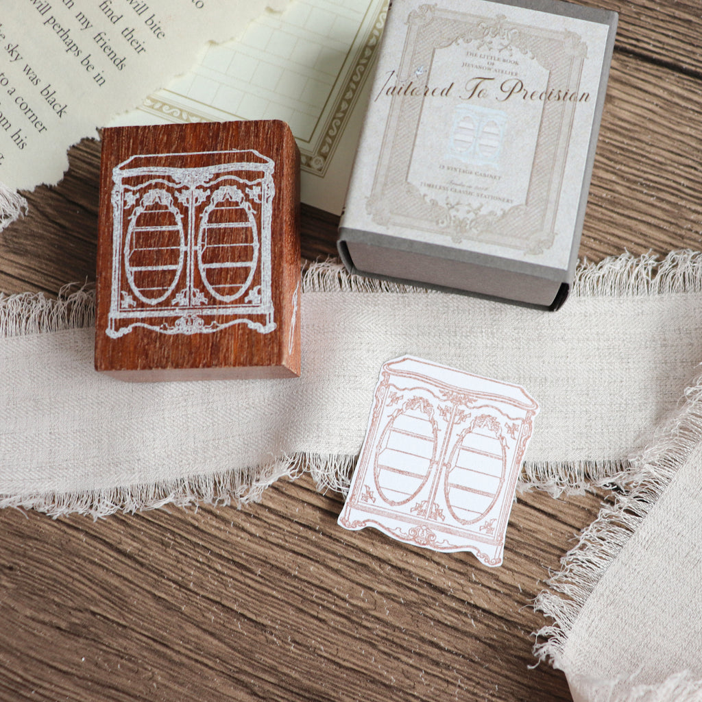 Jieyanow Atelier- "Tailored To Precision" Collection Wood Rubber Stamp