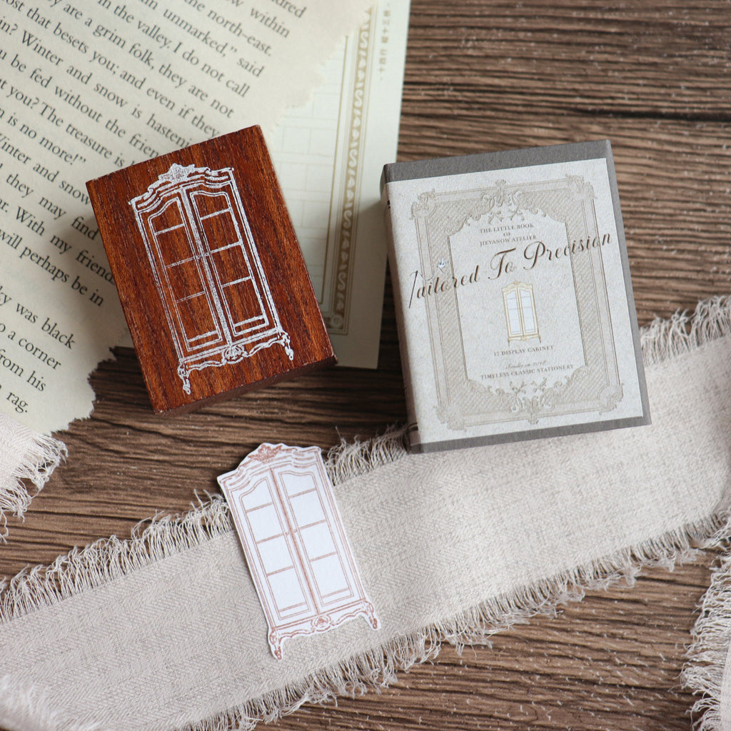 Jieyanow Atelier- "Tailored To Precision" Collection Wood Rubber Stamp