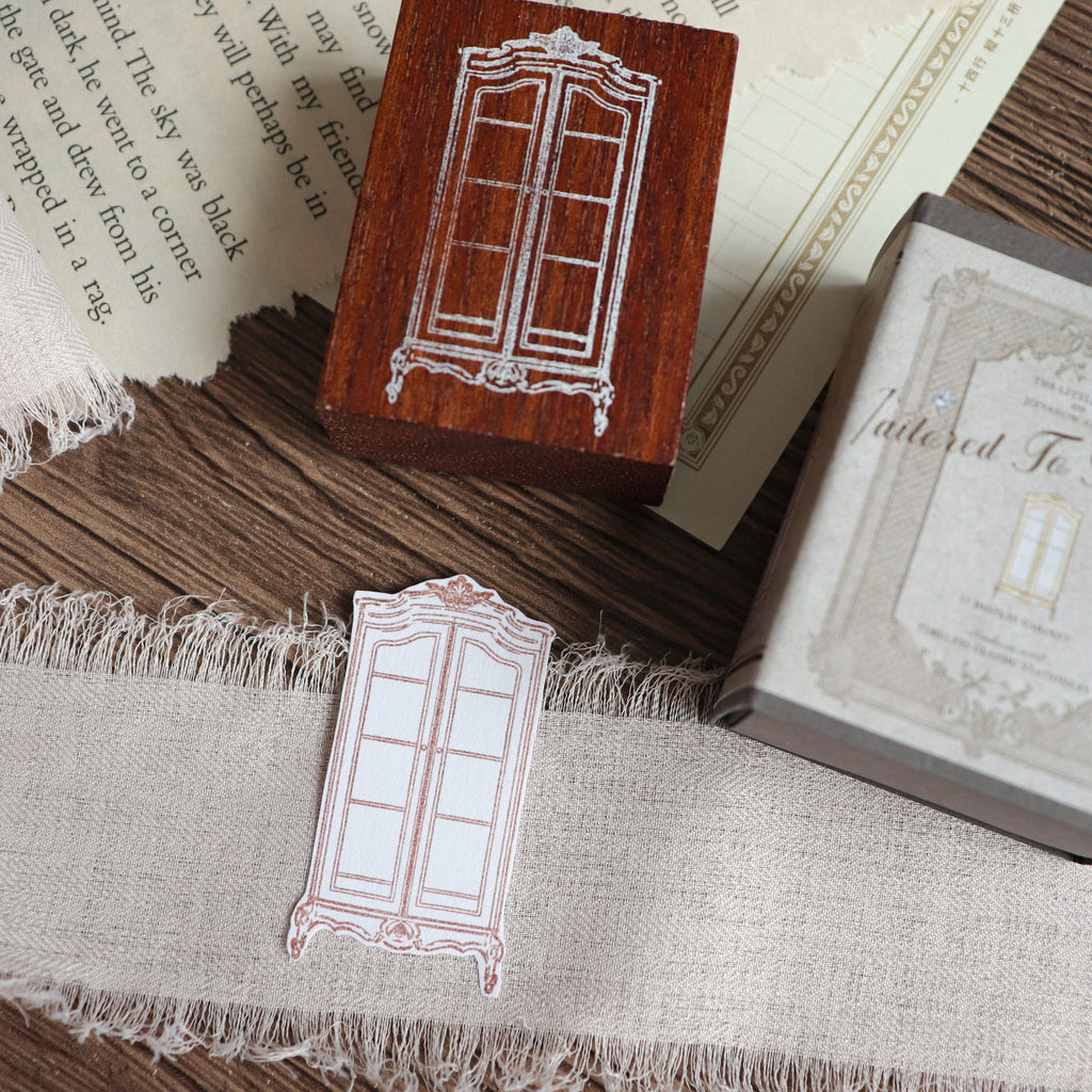 Jieyanow Atelier- "Tailored To Precision" Collection Wood Rubber Stamp