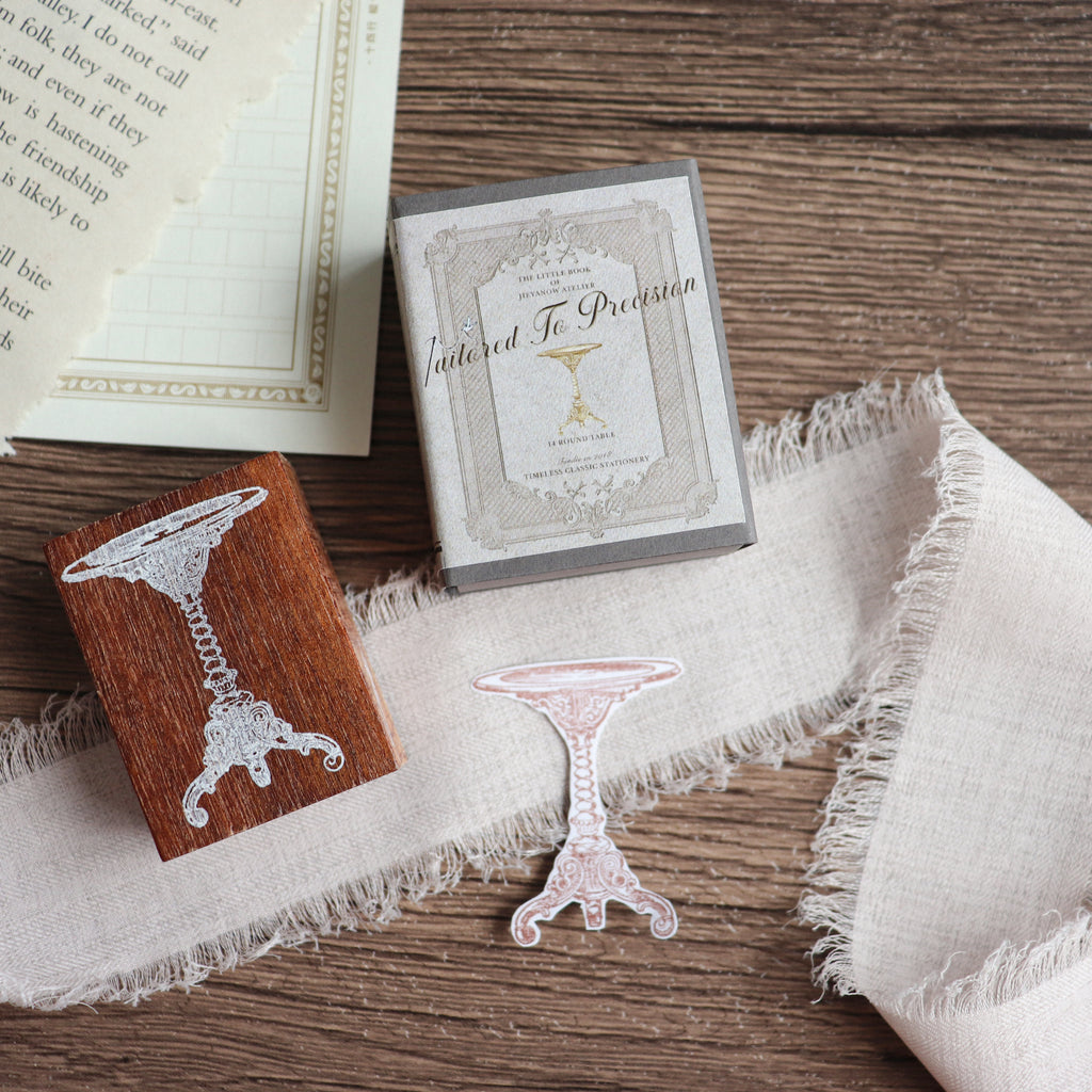 Jieyanow Atelier- "Tailored To Precision" Collection Wood Rubber Stamp