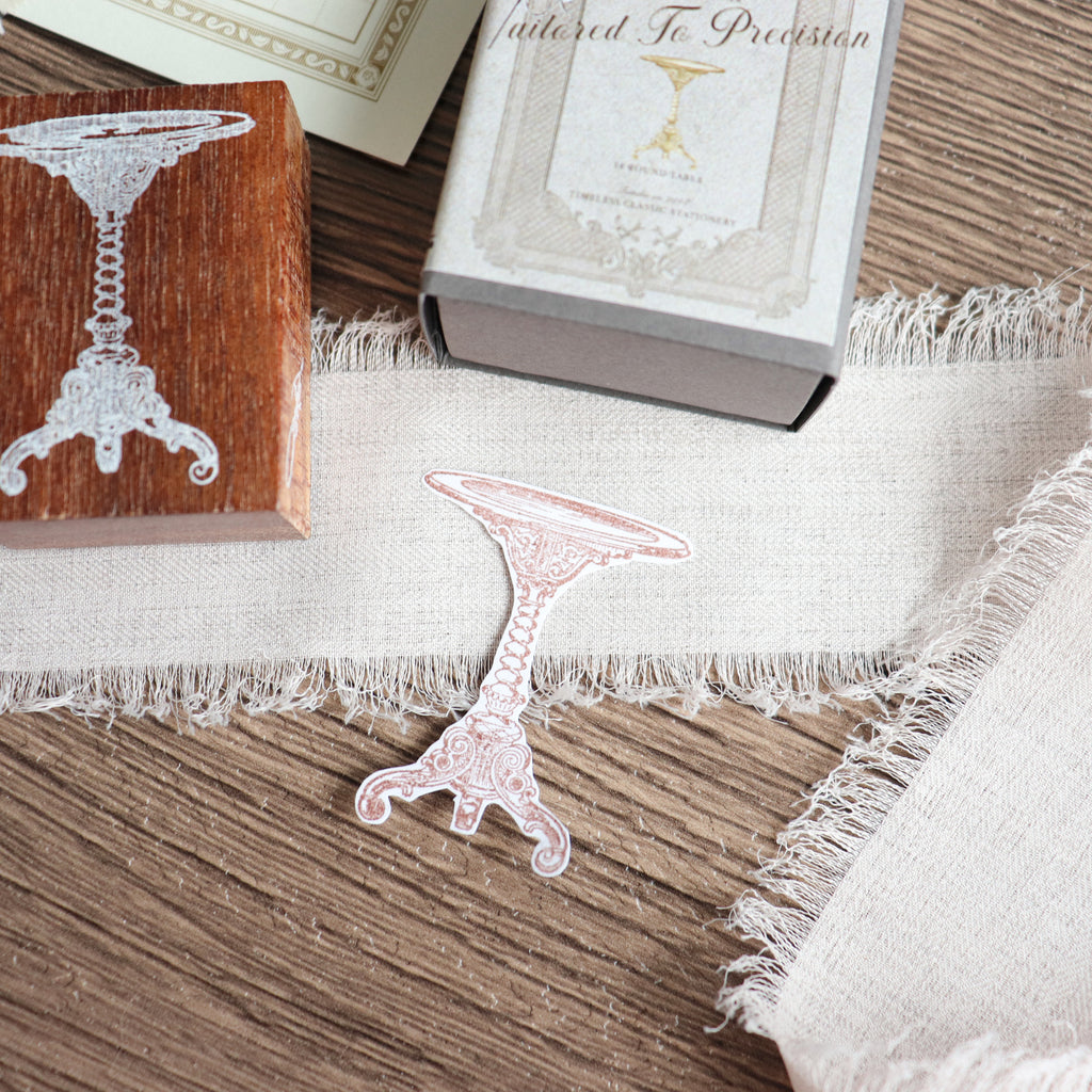 Jieyanow Atelier- "Tailored To Precision" Collection Wood Rubber Stamp