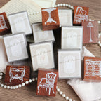 Jieyanow Atelier- "Tailored To Precision" Collection Wood Rubber Stamp