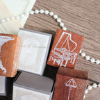 Jieyanow Atelier- "Tailored To Precision" Collection Wood Rubber Stamp