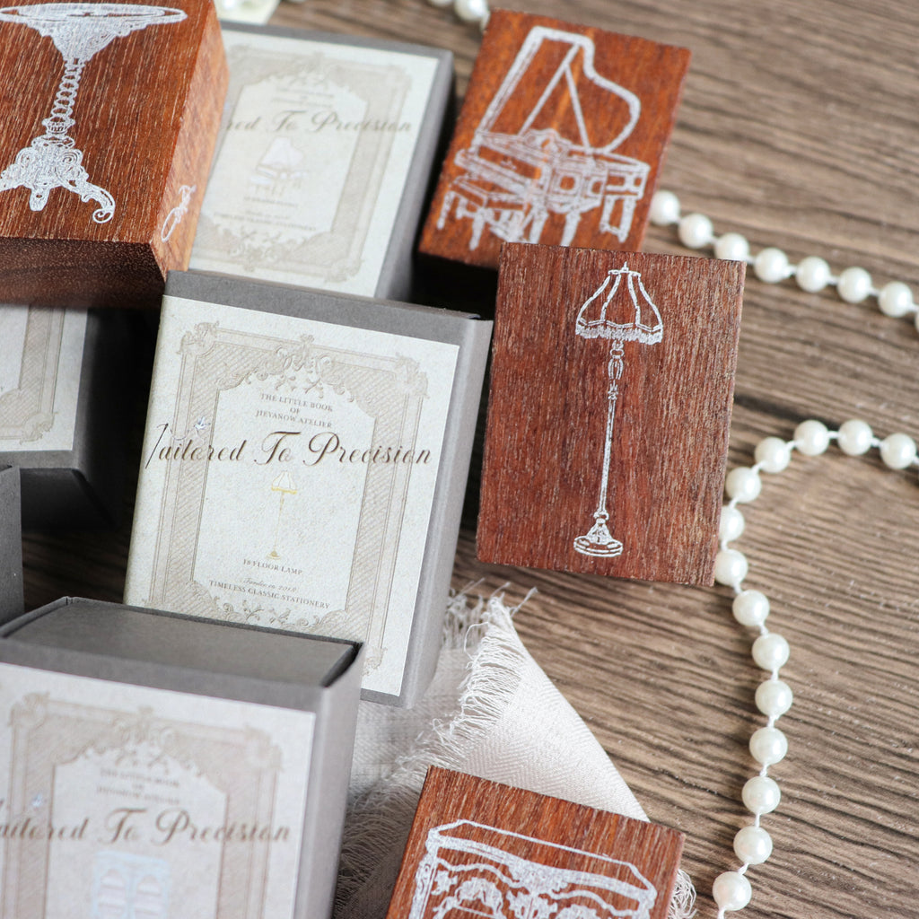 Jieyanow Atelier- "Tailored To Precision" Collection Wood Rubber Stamp