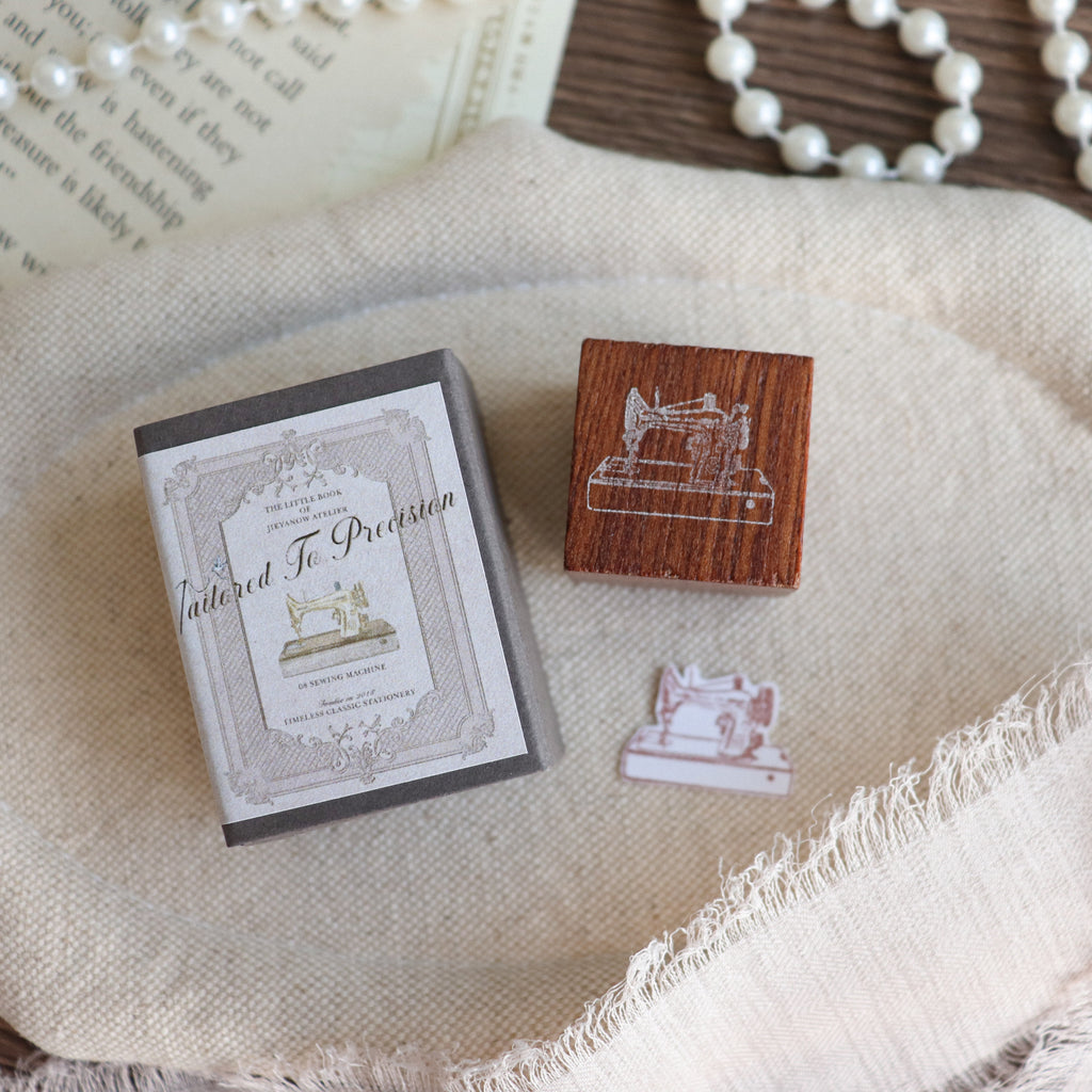 Jieyanow Atelier- "Tailored To Precision" Collection Wood Rubber Stamp