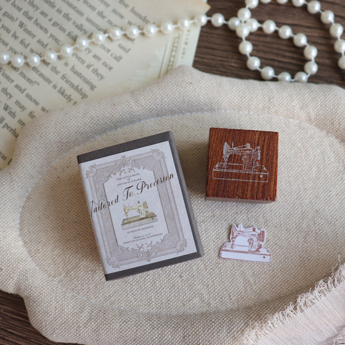 Jieyanow Atelier- "Tailored To Precision" Collection Wood Rubber Stamp