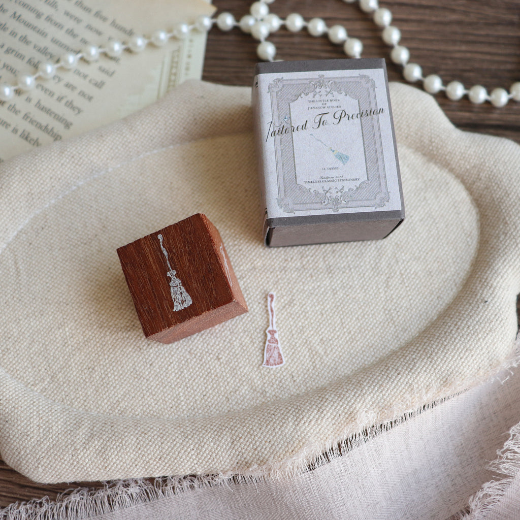 Jieyanow Atelier- "Tailored To Precision" Collection Wood Rubber Stamp
