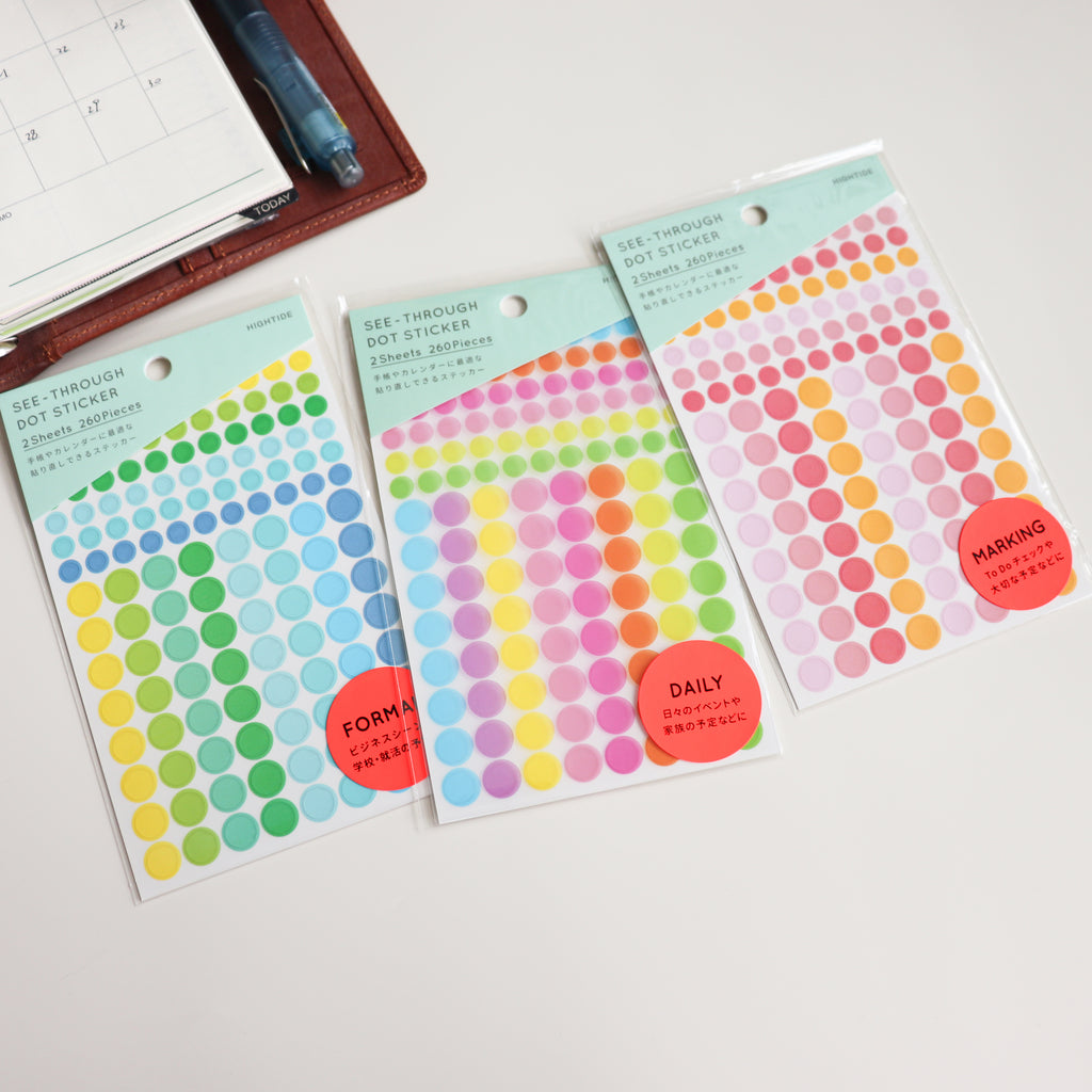 HIGHTIDE Removable See-Through Dot Sticker