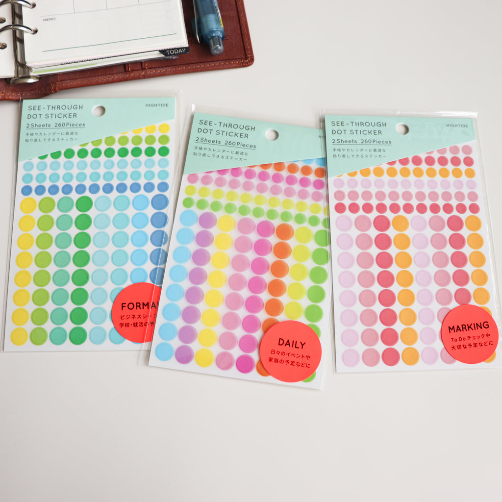 HIGHTIDE Removable See-Through Dot Sticker