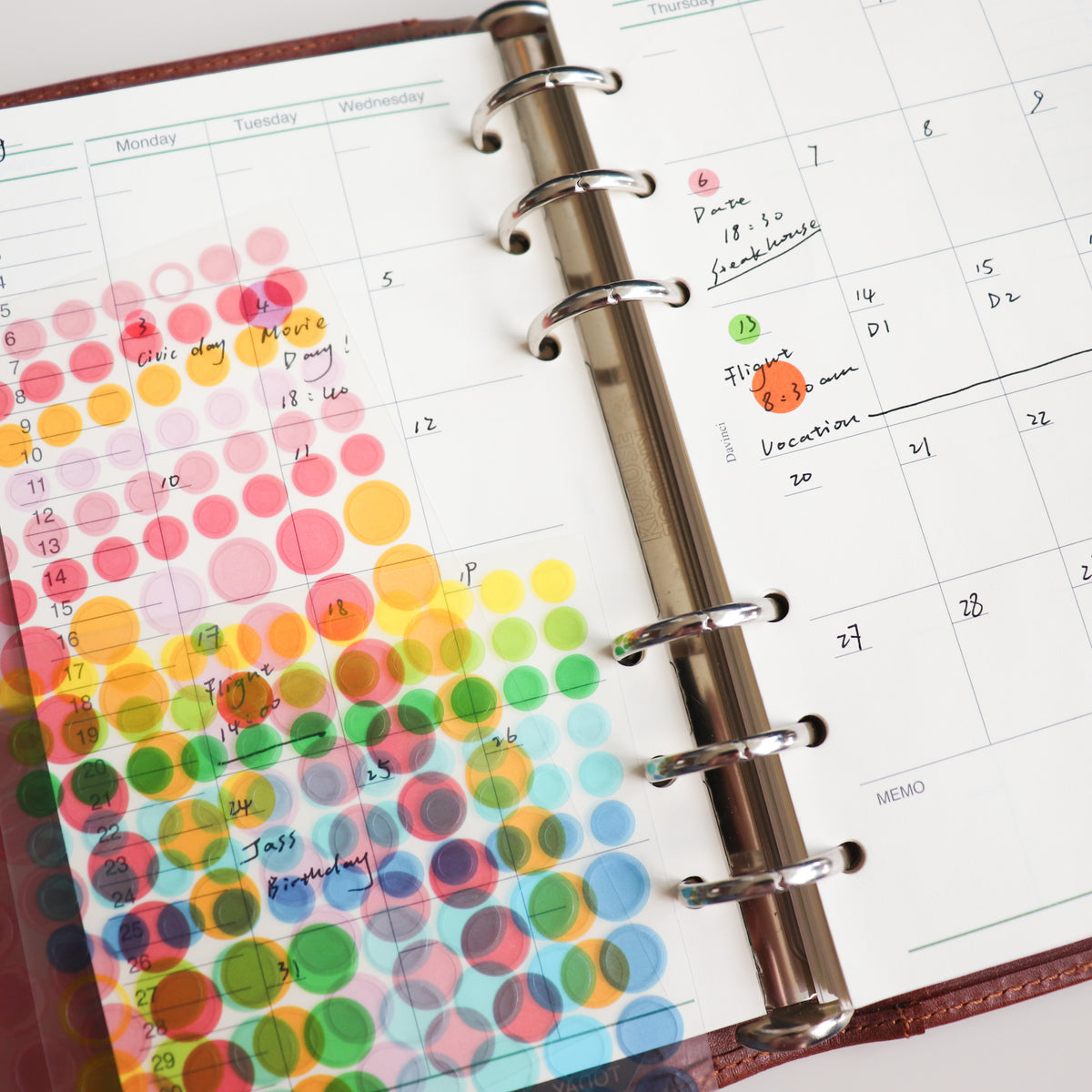 HIGHTIDE Removable See-Through Dot Sticker