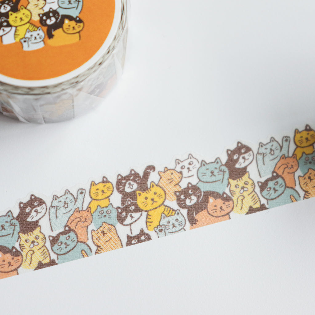 HIGHTIDE Die-Cut Masking Tape - Cat Crowd