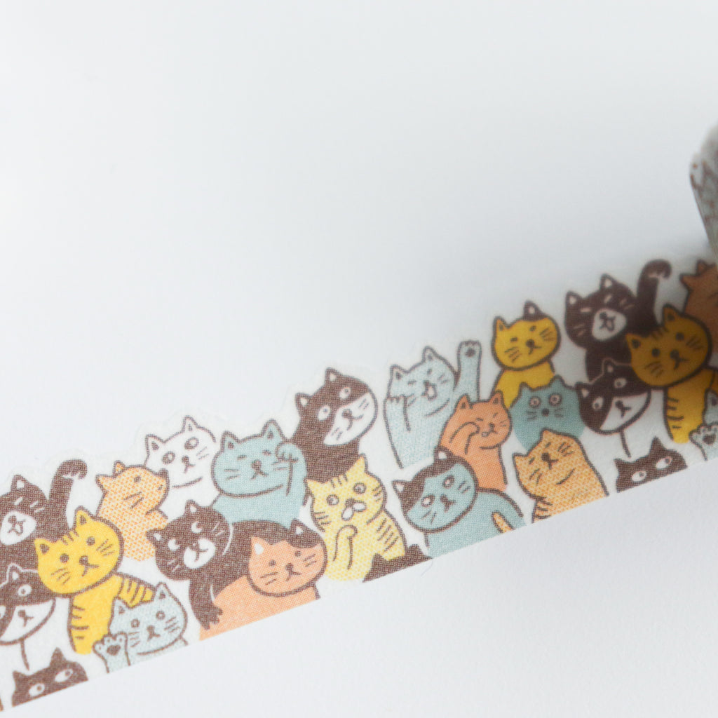 HIGHTIDE Die-Cut Masking Tape - Cat Crowd
