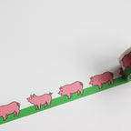 HIGHTIDE Die-Cut Masking Tape - Pig
