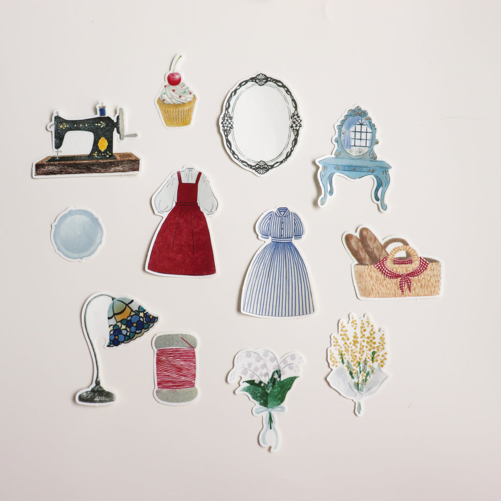 Nonco Hanco- Matchbox Flake Stickers:A Girl's Closet