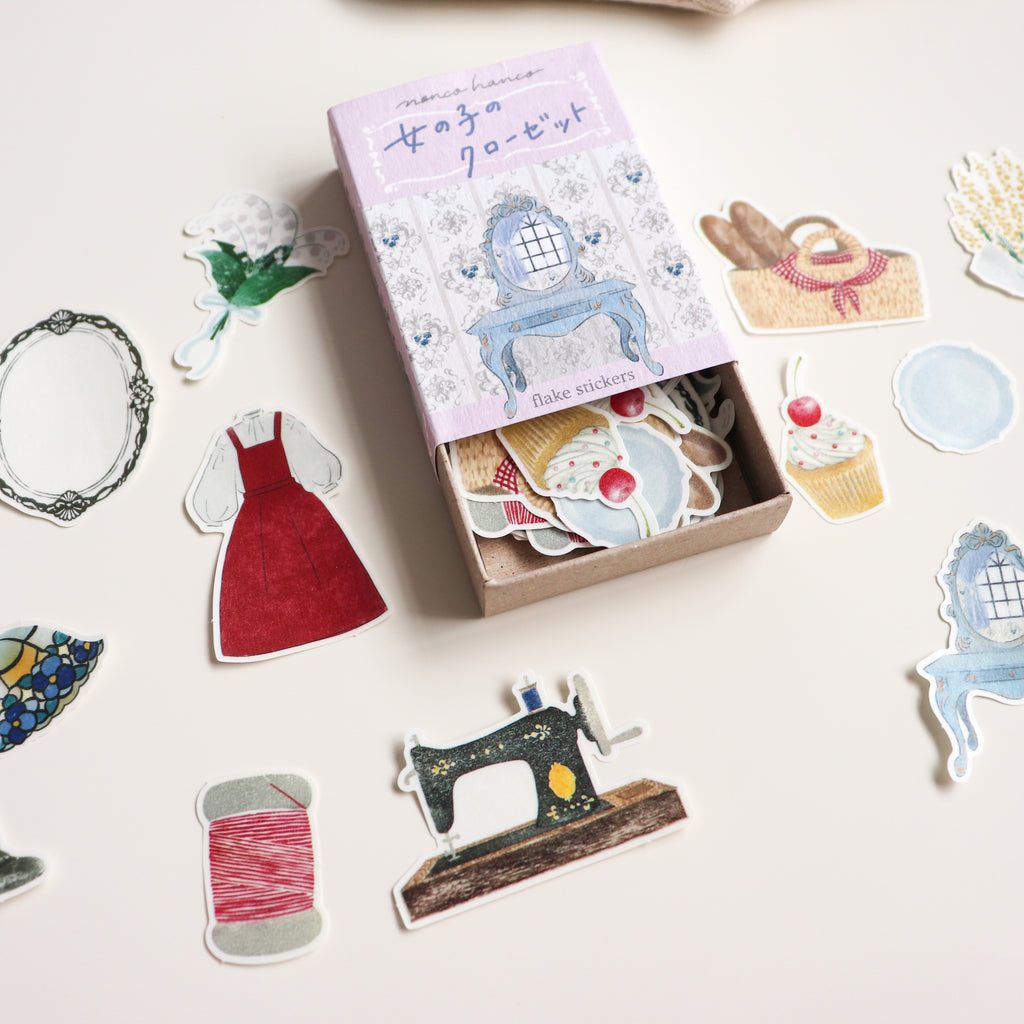 Nonco Hanco- Matchbox Flake Stickers:A Girl's Closet