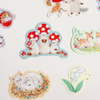 Tokorokomugi- Matchbox Flake Stickers: A Gift from the Forest