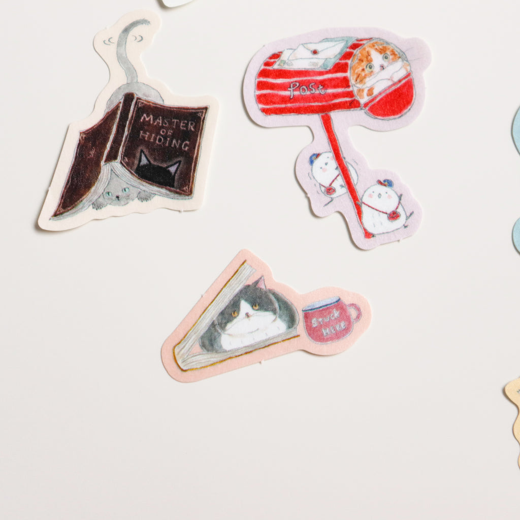 Tokorokomugi- Matchbox Flake Stickers: A Gift from the Forest