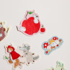 Tokorokomugi- Matchbox Flake Stickers: A Gift from the Forest