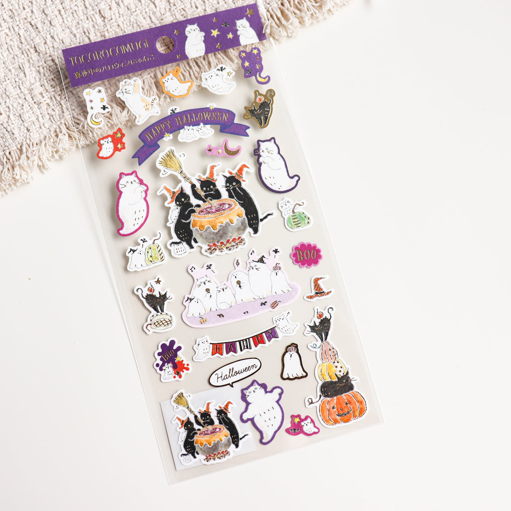 Tokorokomugi- Sticker Sheet- Halloween Ghost