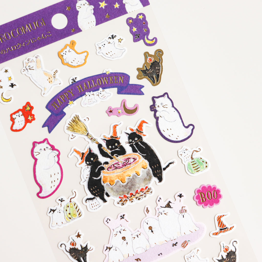 Tokorokomugi- Sticker Sheet- Halloween Ghost