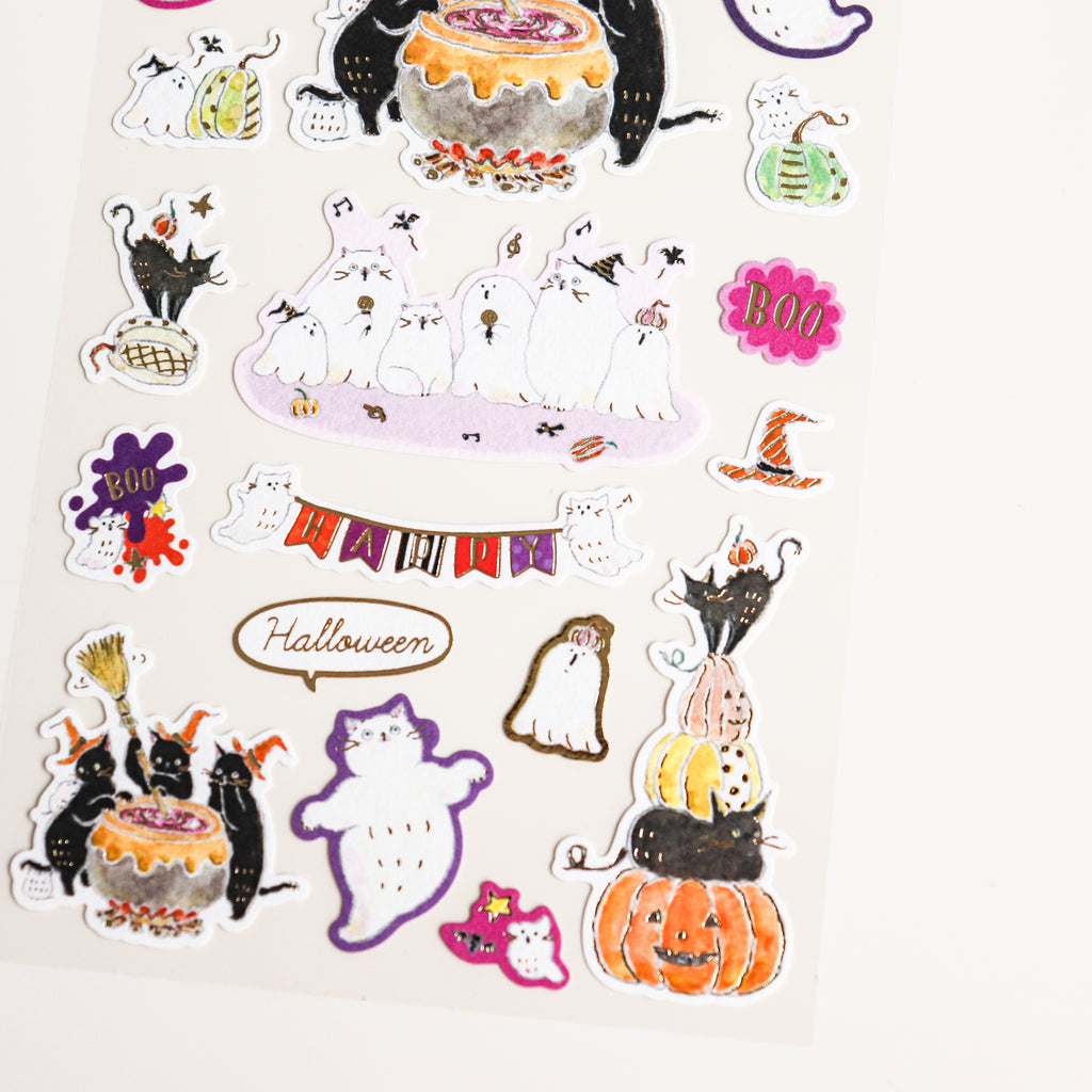 Tokorokomugi- Sticker Sheet- Halloween Ghost