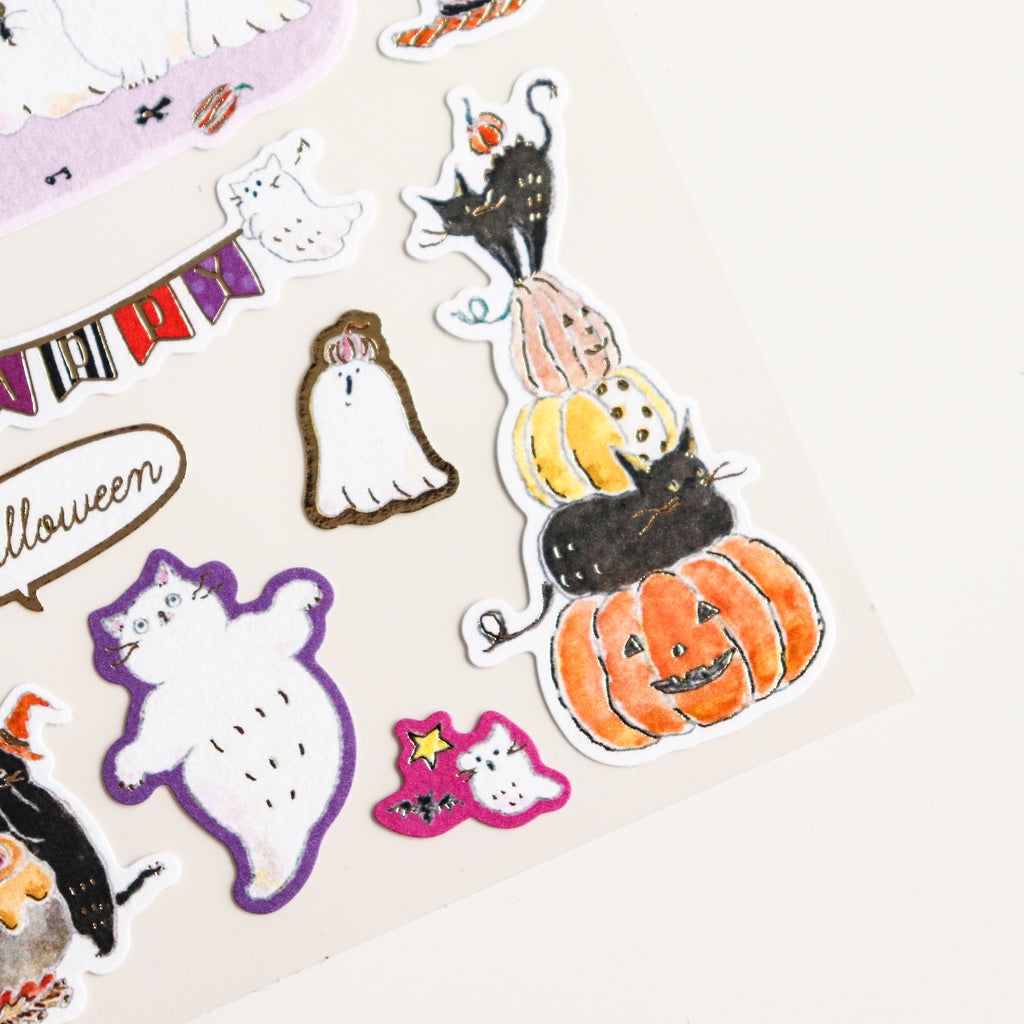 Tokorokomugi- Sticker Sheet- Halloween Ghost