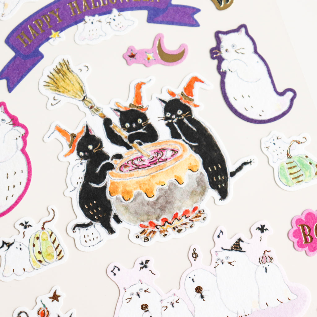 Tokorokomugi- Sticker Sheet- Halloween Ghost