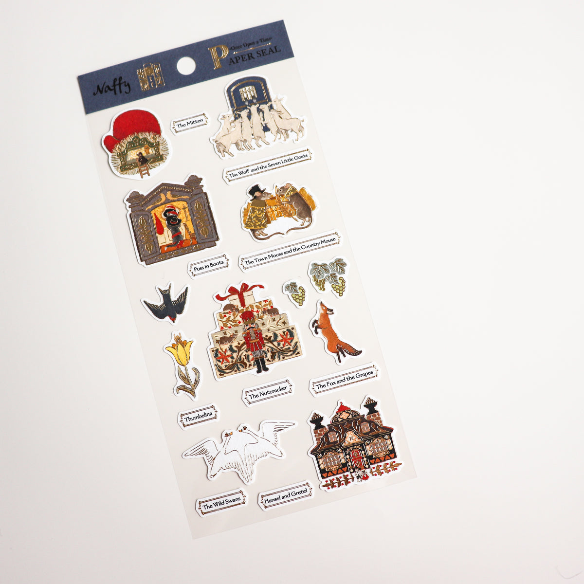 Naffy- Gold Foil Cotton Paper Sticker