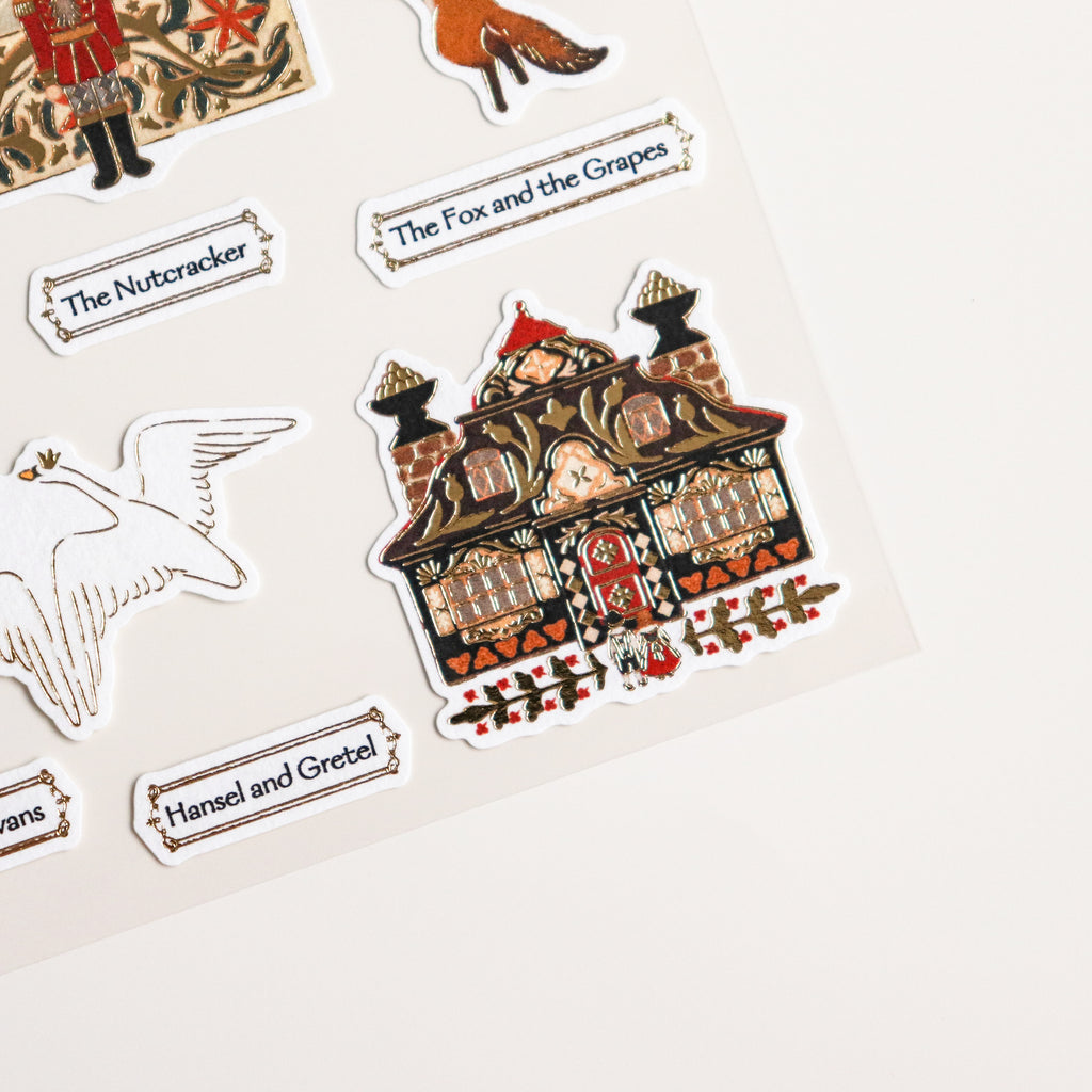 Naffy- Gold Foil Cotton Paper Sticker