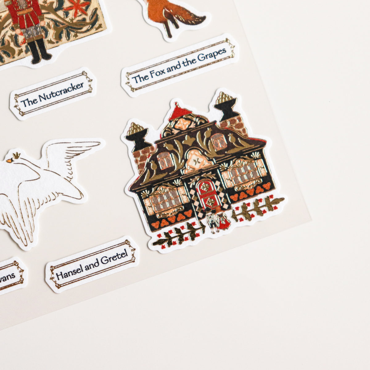 Naffy- Gold Foil Cotton Paper Sticker