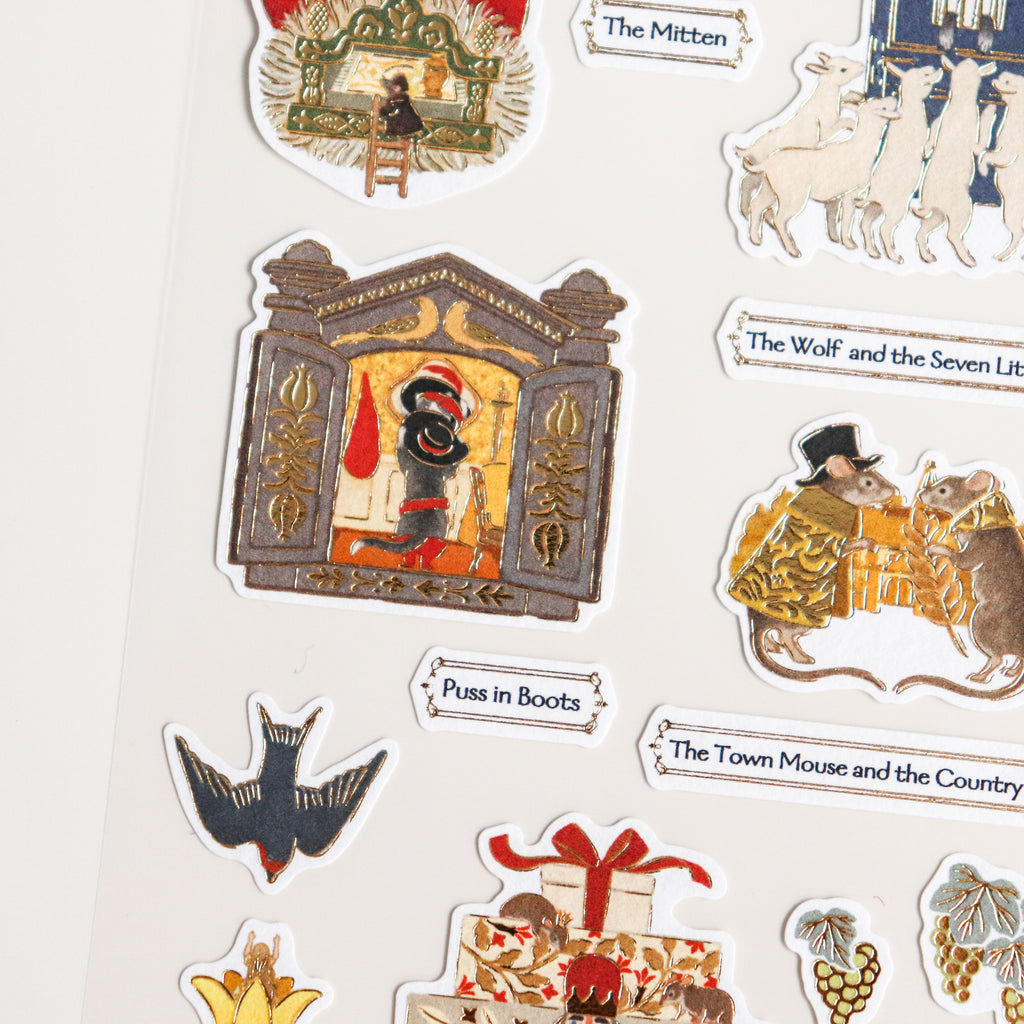 Naffy- Gold Foil Cotton Paper Sticker